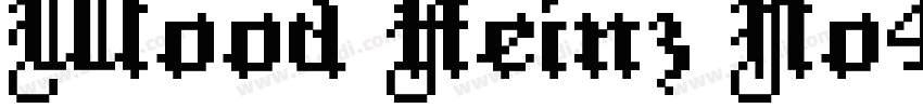 Wood Heinz No4 Regul字体转换